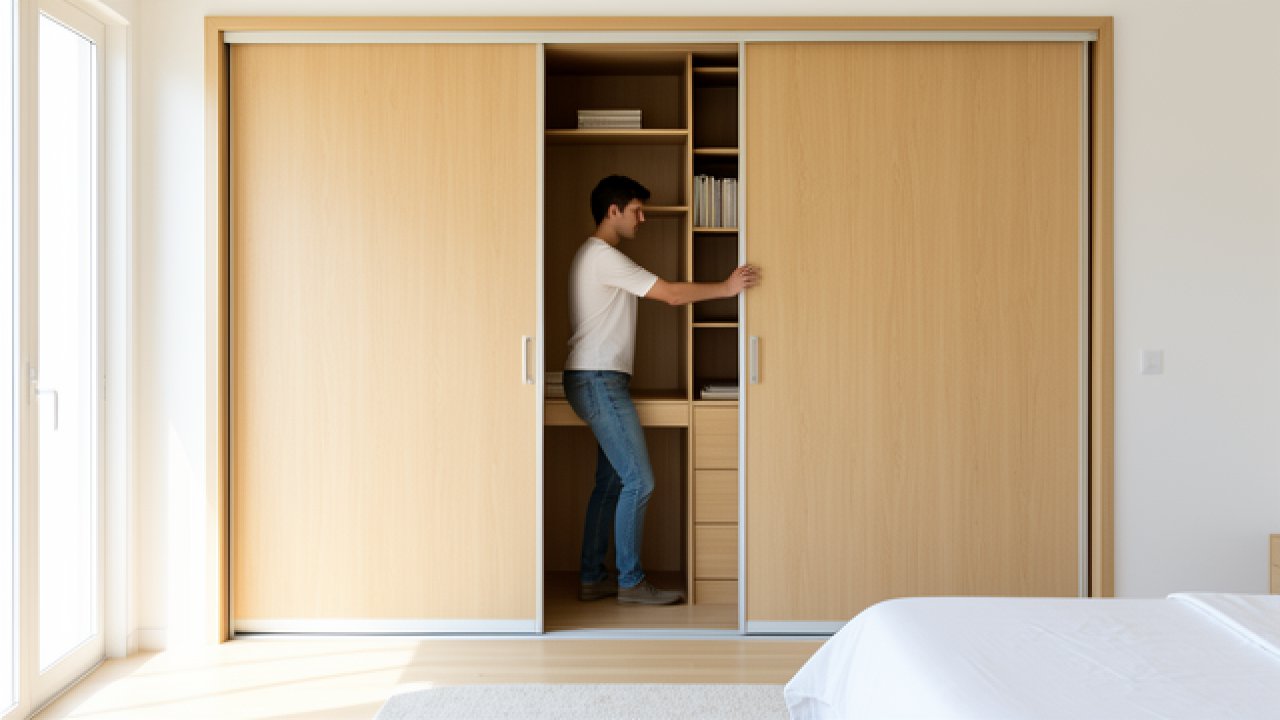 Commode porte coulissante : le choix qui change vraiment la vie dans une pièce un peu juste