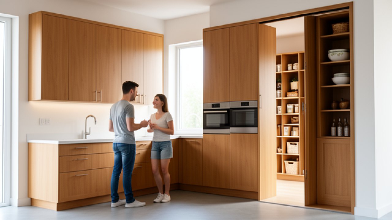Cuisine porte coulissante : la menuiserie sur mesure qui gagne vraiment de la place
