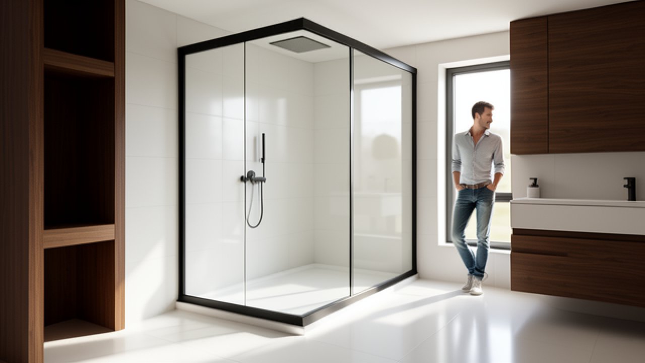 Portes de douche coulissantes : le guide d’un menuisier pour bien choisir et poser dans votre salle de bains