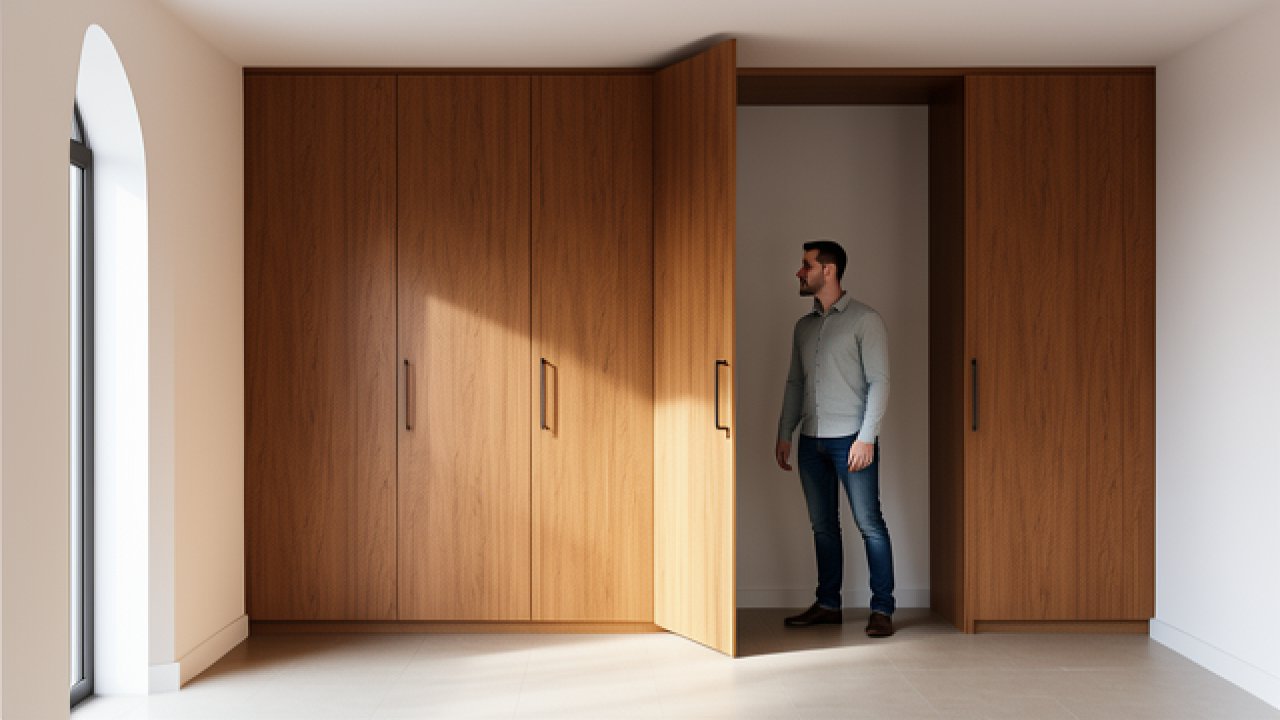 Porte accordéon en bois : la solution gain de place qui apporte la chaleur du bois à vos intérieurs