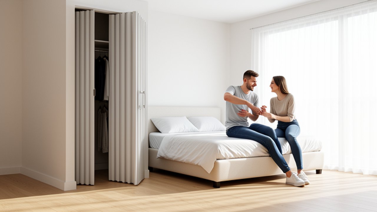 Porte accordéon en PVC pour intérieur : la solution gain de place qui simplifie vraiment la vie