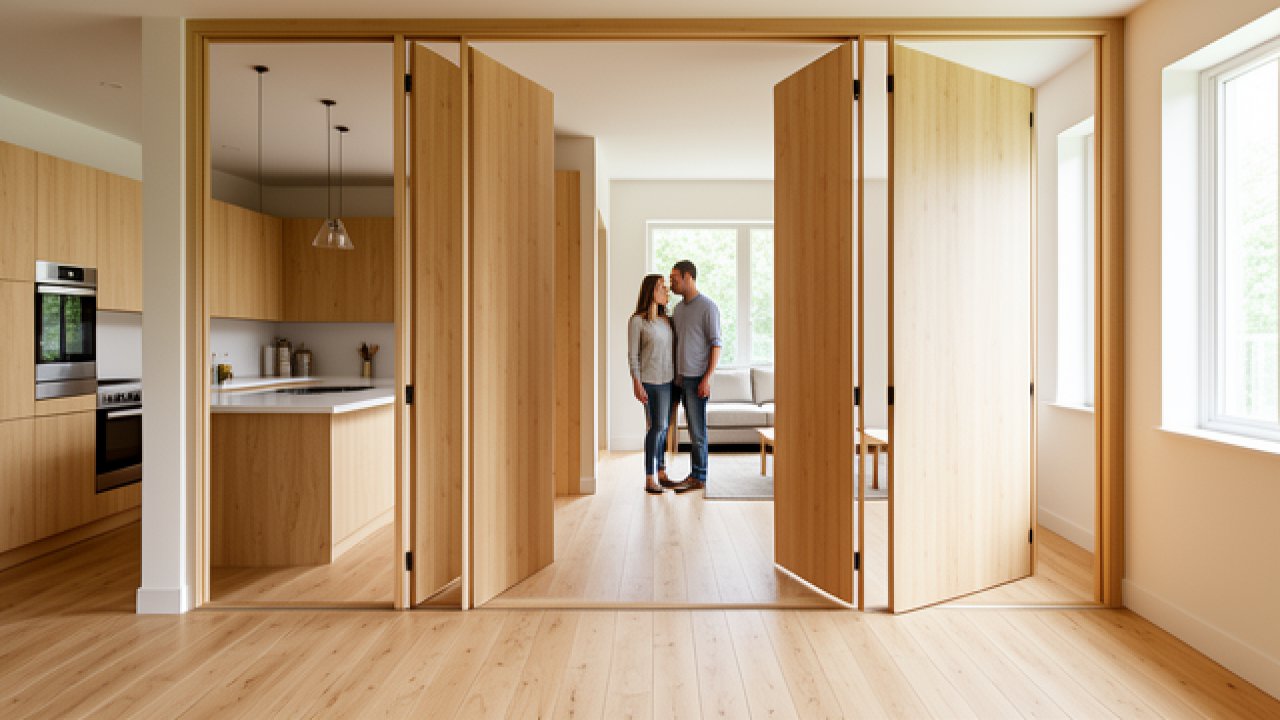 Porte accordéon moderne : la solution qui libère vraiment vos espaces intérieurs