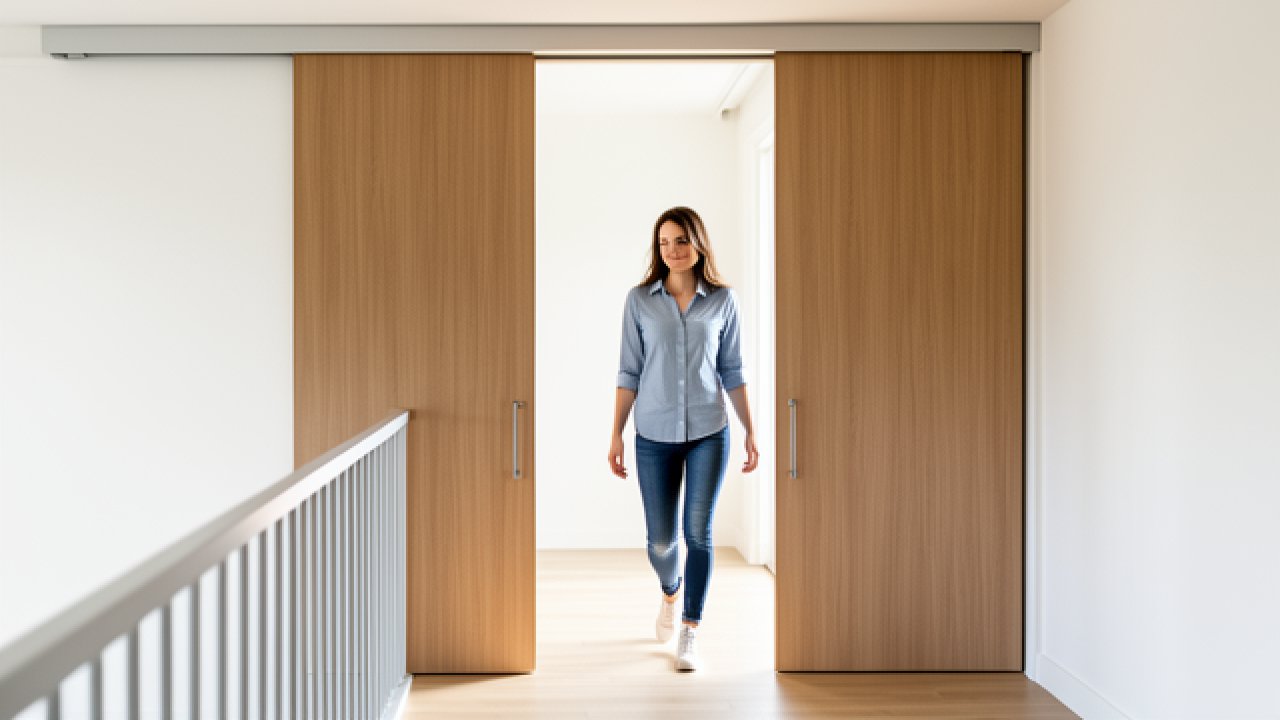 Porte coulissante en applique : la solution qui libère vraiment de l'espace chez vous