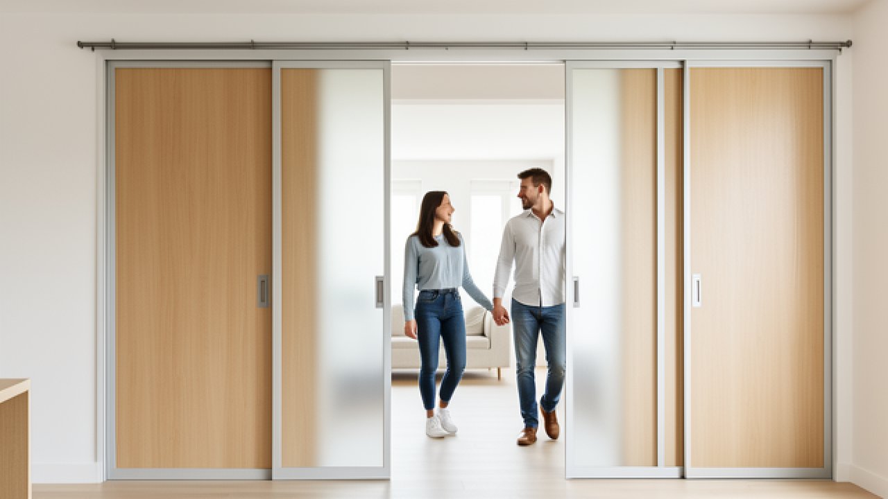 Porte coulissante en applique : la solution pratique qui simplifie vraiment vos intérieurs