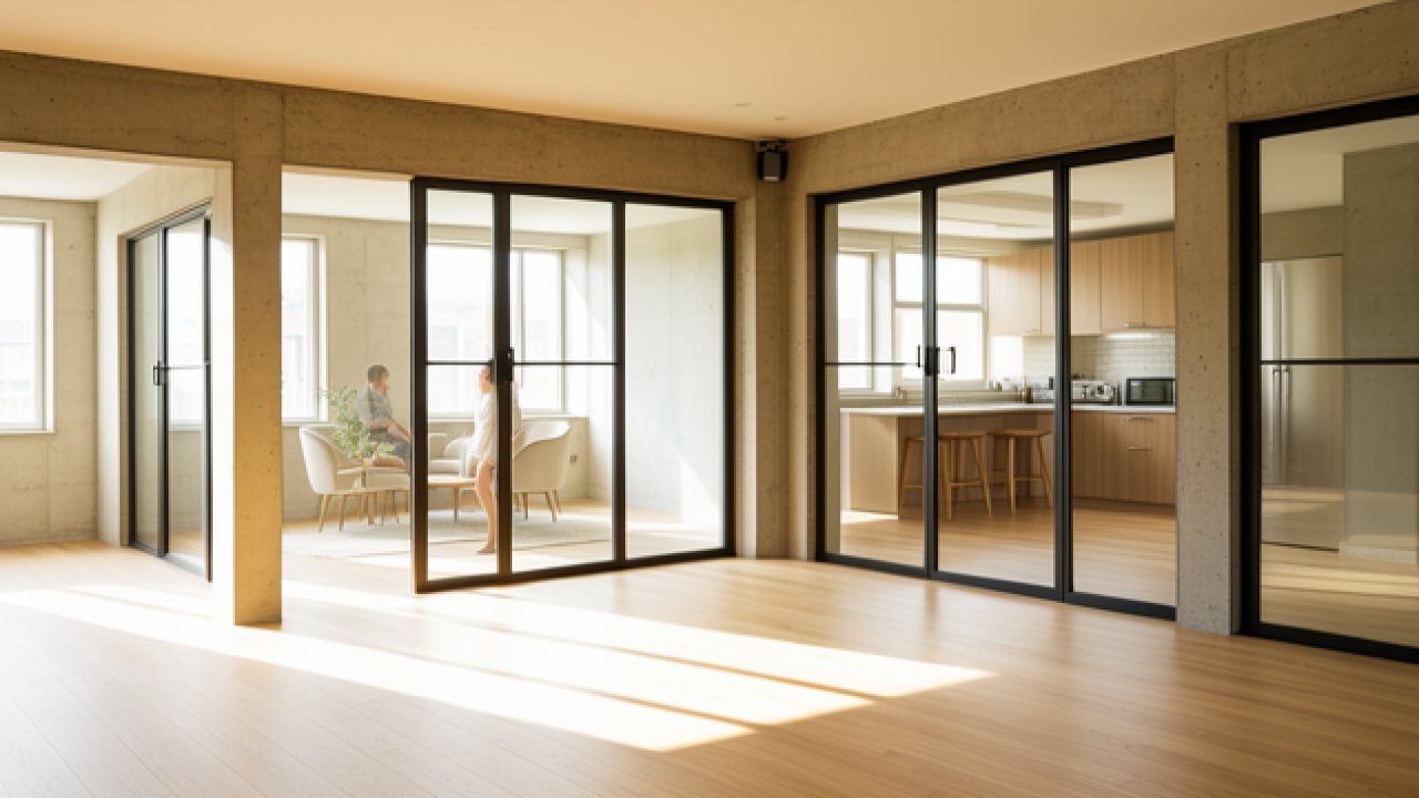 Porte coulissante industrielle : le style atelier qui optimise vraiment votre espace à la maison