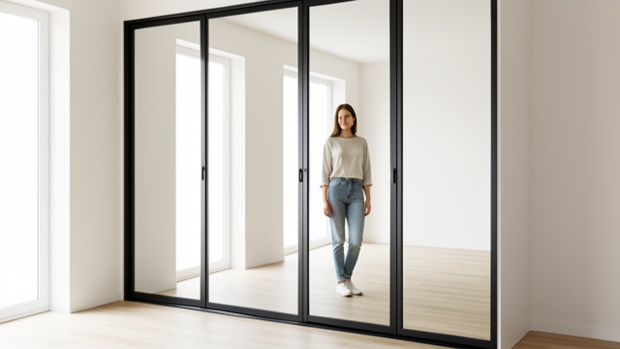 Porte coulissante miroir : la solution gain de place et lumière pour vos intérieurs