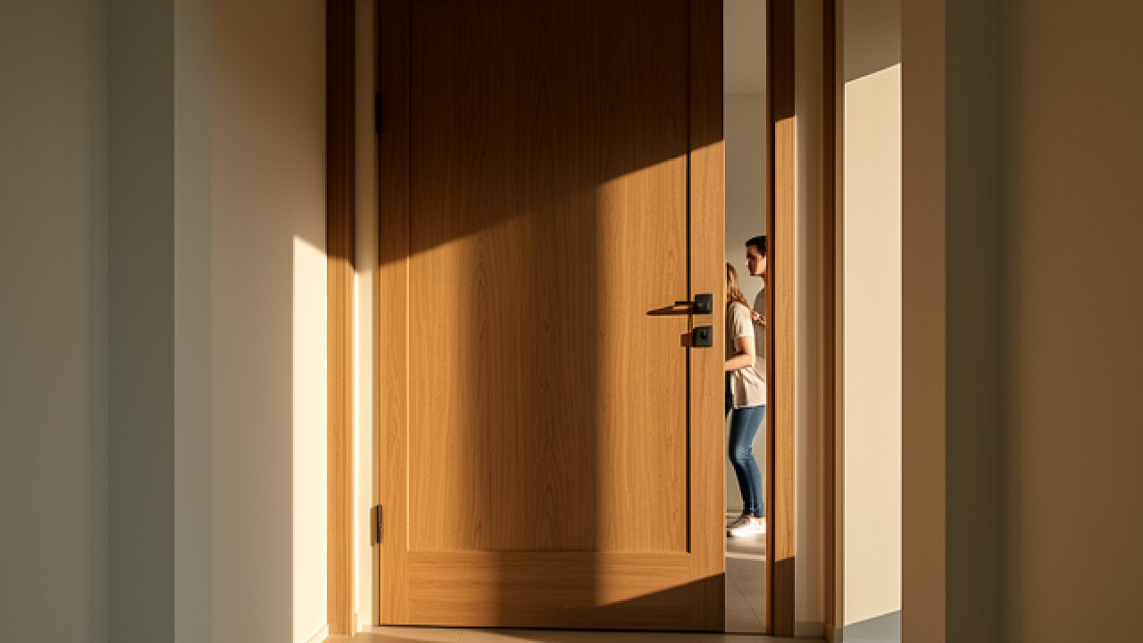 Porte intérieure en bois massif : authenticité et performance dans votre menuiserie intérieure