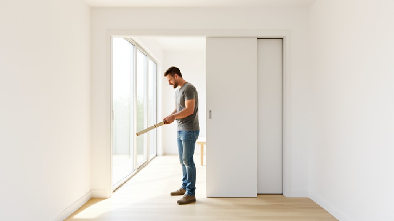 Pose porte coulissante en applique : guide concret d’un menuisier pour bien faire