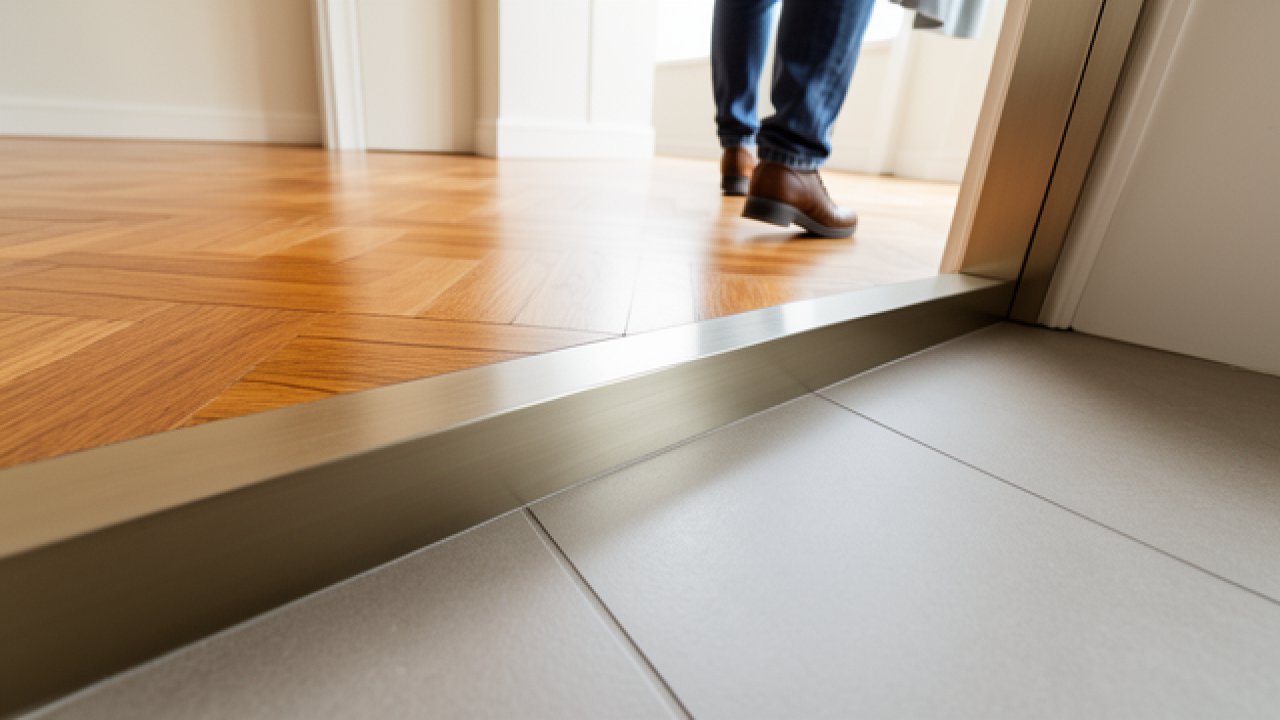 Seuil de porte intérieur : comment choisir et poser une barre de seuil dans votre maison